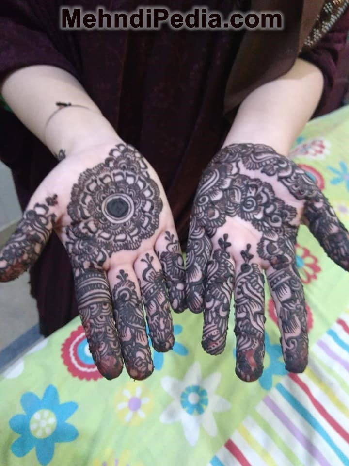 Simple Mehndi Design For Left Hand Mehndi Desings