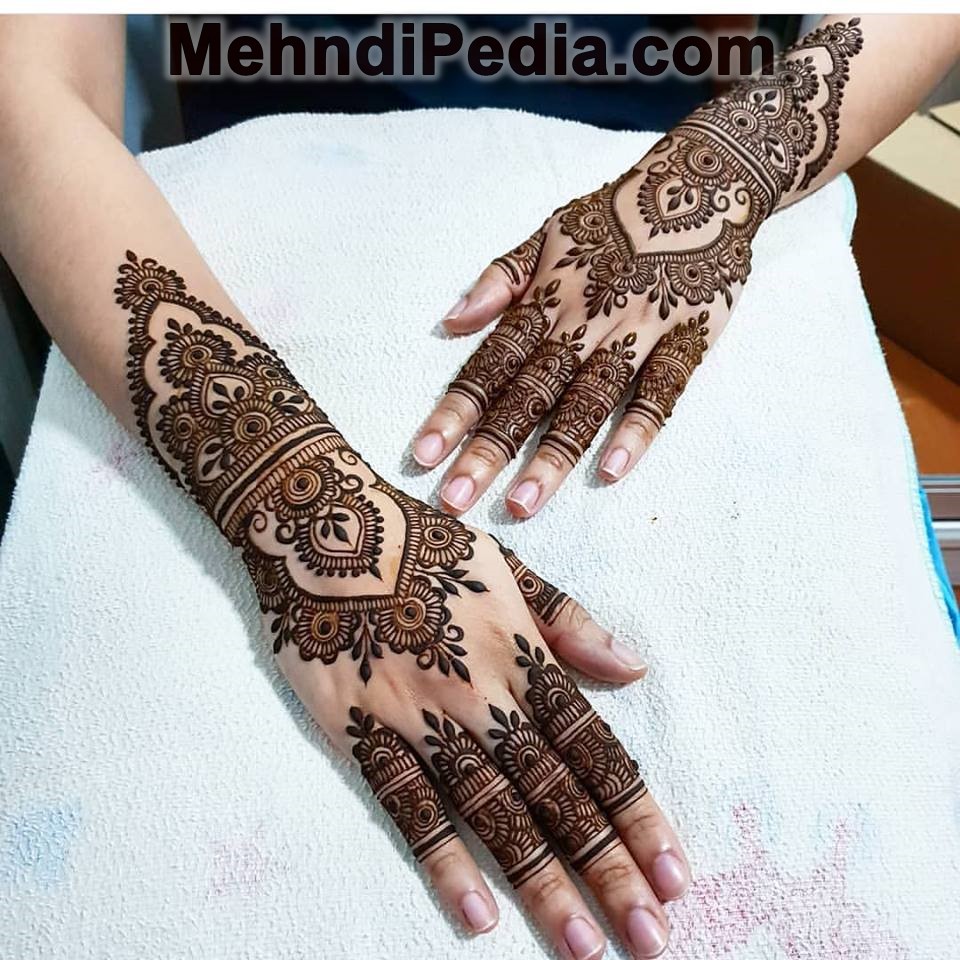 arabic henna design easy and stylish