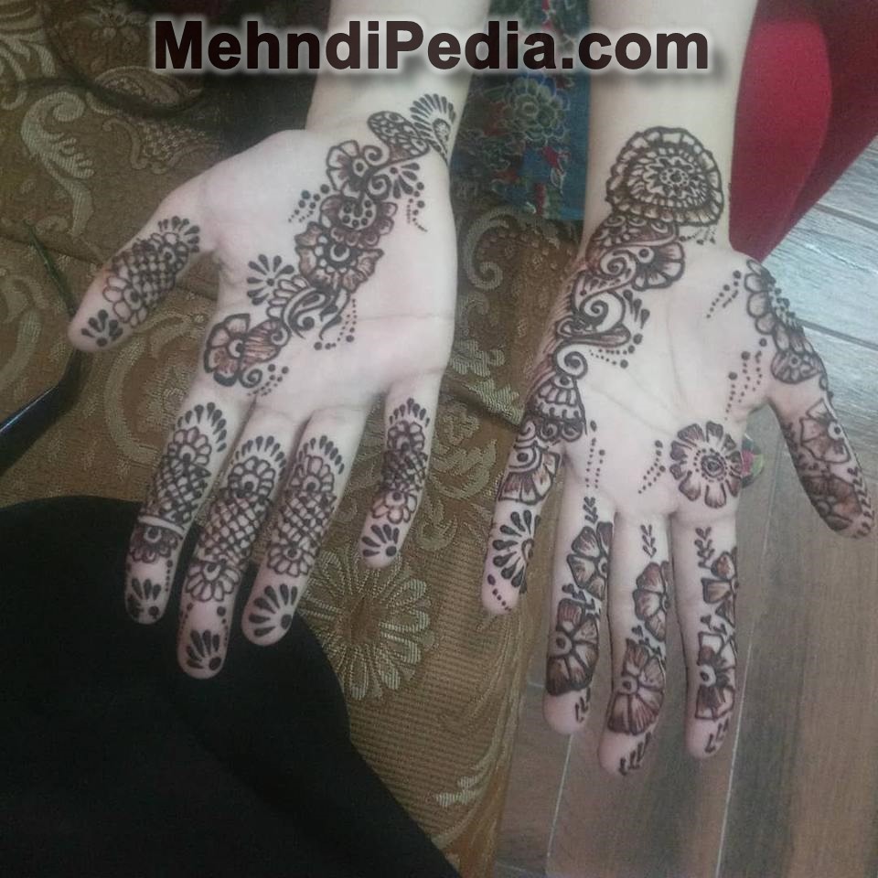 beautiful bail from finger to full and for both hand mehndi design