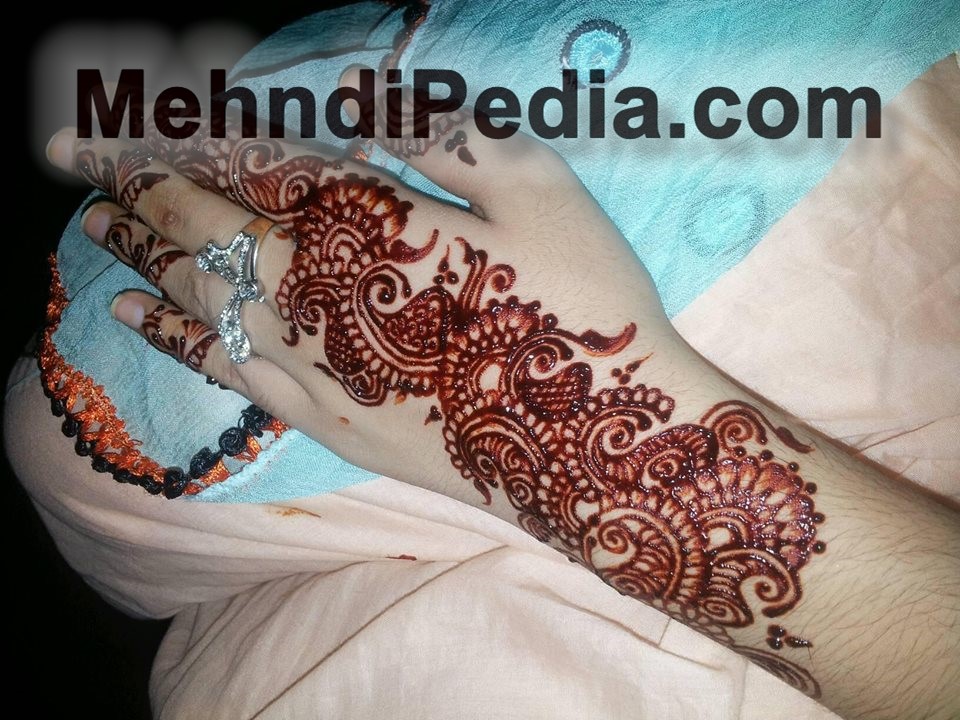 left hand mehandi designs simple and easy only