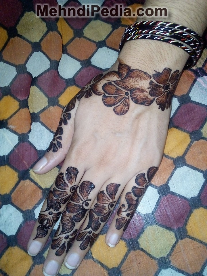 Simple Mehandi Designs For Left Hand Back Side New Mehndi Pedia