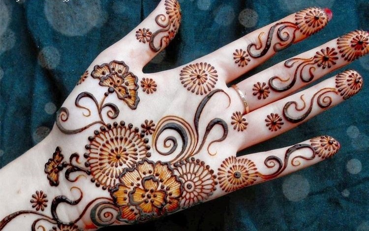 Simple Mehndi Design For Left Hand Mehndi Desings