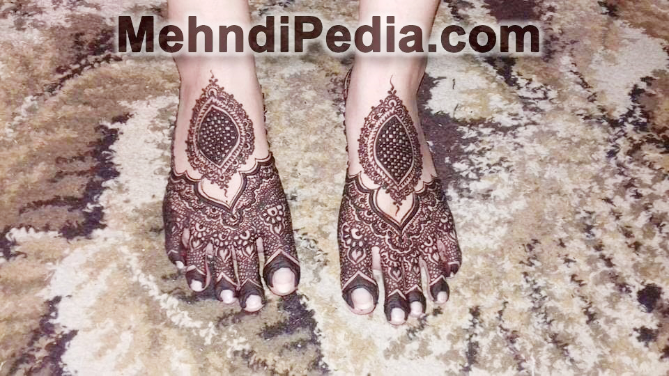 simple henna foot designs for wedding