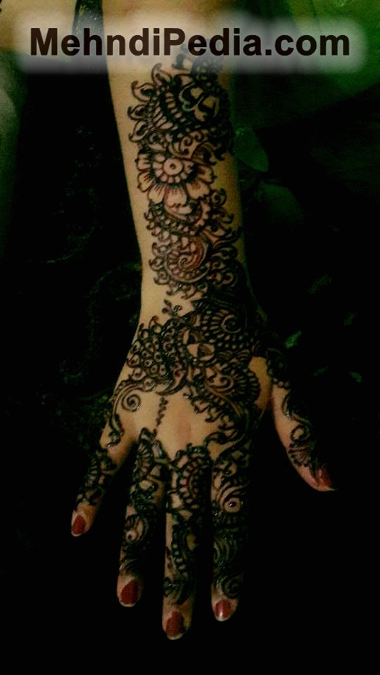right hand full arm henna designs