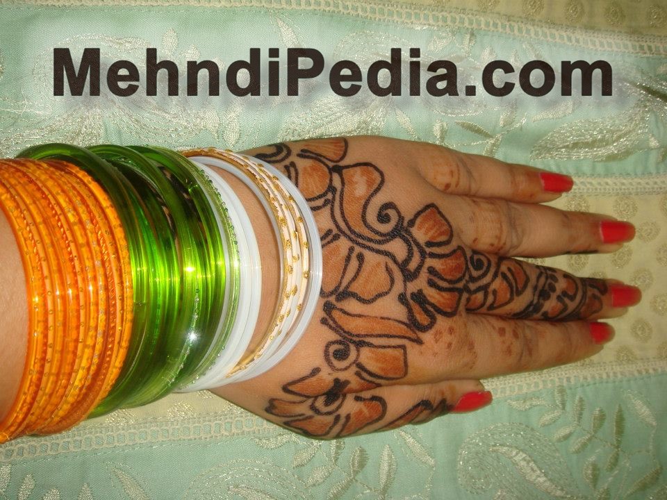 simple and easy mehndi designs for back hand