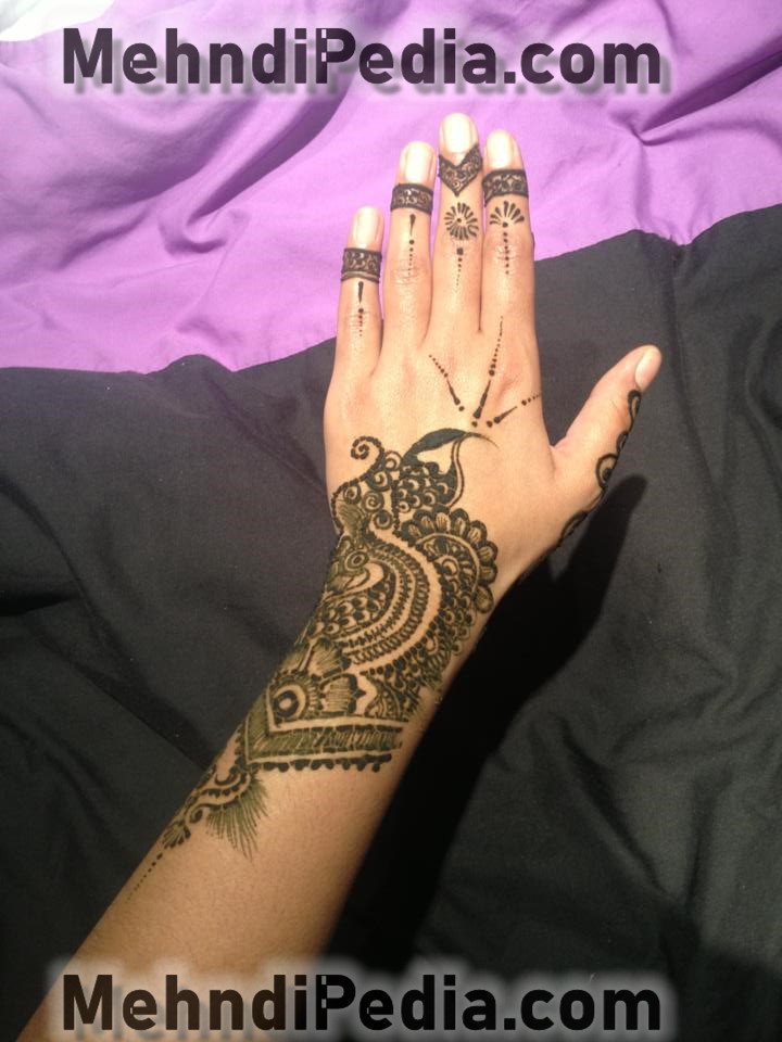 finger and arm medhndi designs for collage girls