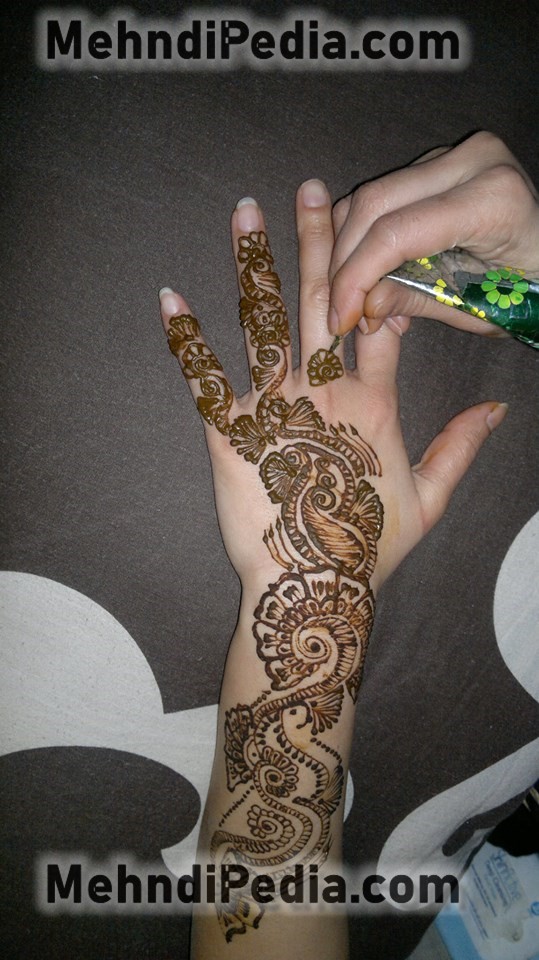 how to apply arm mehndi designs easy